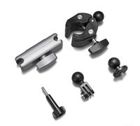 Soporte de cámara para manillar Insta360 X3 X4 Edge 2 y para Dji Action 4 3 2 con movimiento de 360 grados y sistema de bloqueo estable (A)