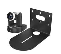 Soporte de cámara para monitor en ángulo múltiple con placa base retráctil y estante de accesorios para organización de equipos AV, soporte oculto para monitor de gestión de cables