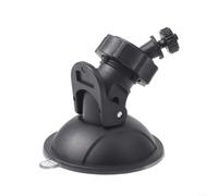 Soporte de cámara para salpicadero, soporte de plástico de 5,5 x 6,4 cm, soporte de ventosa giratorio de 360 grados, botón de liberación rápida para una fácil instalación, accesorio de grabación