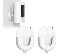 Soporte de cámara sin perforación, paquete de 2 soportes adhesivos de pared para cámara compatible con Ring Indoor Cam de 1ª y 2ª generación, Ring Stick Up Cam, Blink Mini 2, Blink Outdoor 3/4/XT2