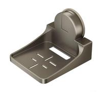 Soporte de cámara sin taladro, con ventosa, soporte inalámbrico para cámara de seguridad, soporte reutilizable, estante interior para baño, cocina, gris (plano plano)