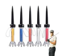 Soporte de Camiseta de Golf magnética - Herramienta de práctica de Magnet Flexible, 5 Golf Ball Support | Equipo de Entrenamiento de alineación de Swing, posicionamiento de tee Reutilizable para e