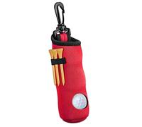 Soporte de camiseta para bolsa de golf, pelota de golf y soporte de tee | Soportes portátiles de tee de golf,Manga de pelota de golf reutilizable con clip de cinturón, bolsa de almacenamiento de