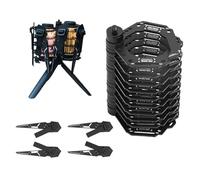 Soporte de camping, 255 g, ligero y plegable, de aleación de aluminio, soporte para lámpara calefactora - Para césped, jardín, patio, terraza, casa, hoguera, picnic