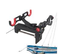 Soporte De Caña De Pesca De Botes - Soporte Plegable Portátil, Estante De Doble Pole | Herramienta De Soporte Estable Con Diseño Que Ahorra Espacio, Eficiente Organizador De Cañas Para Pescadores De P