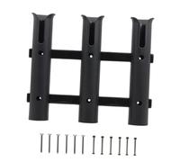 Soporte de Caña de Pescar Accesorio Organizador Base Tubular Estante de Pesca Nylon Instalación Confiable con Diseño Encastre Adecuado para B, Negro