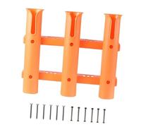 Soporte de Caña de Pescar Accesorio Organizador Base Tubular Estante de Pesca Nylon Instalación Confiable con Diseño Encastre Adecuado para B, Naranja