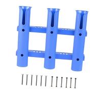 Soporte de Caña de Pescar Accesorio Organizador Base Tubular Estante de Pesca Nylon Instalación Confiable con Diseño Encastre Adecuado para B, Azul