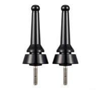 Soporte de caña de pescar de aleación de aluminio para la funcionalidad de la barra estabilizadora a través de la conexión roscada y de inserción (conector negro)