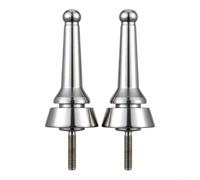 Soporte de caña de pescar de aleación de aluminio para la funcionalidad de la barra estabilizadora a través de la conexión roscada y de inserción (conector plateado)
