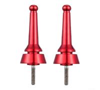 Soporte de caña de pescar de aleación de aluminio para la funcionalidad de la barra estabilizadora a través de la conexión roscada y de inserción (conector rojo)