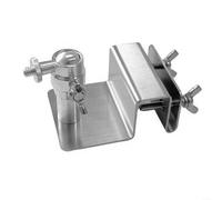 Soporte de canalón ajustable de acero inoxidable para Eufy S220 y para panel solar arlo Pro/Ultra, kit de fijación resistente a la intemperie con rosca de 1/4 pulgadas