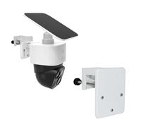 Soporte de canalón compatible con Eufy Security SoloCam S340, SoloCam E30/E42 y Eufy Security 4G LTE Cam S330, soporte de canalón de cámara de acero inoxidable, soporte de pared para cámara