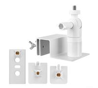Soporte de canalón compatible para anillo, para Arlo, para EufyCam con panel solar, fácil de usar para seguridad en el hogar (blanco)