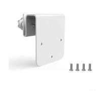 Soporte de canalón de aluminio blanco para cámaras Reolink, soporte de panel solar, soporte de cámara de vigilancia de inclinación ajustable, fácil de instalar, accesorio de montaje en pared para