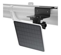 Soporte de canalón para panel solar Eufy, soporte universal para EufyCam/Tapo TP-Link/Arlo/Reolink Argus Pro/Argus 2, soporte ajustable para cámara exterior y panel solar con orificio roscado estándar