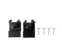 Soporte de canalón resistente a la intemperie para cámaras de seguridad, paquete de 2, soporte de pared de aleación de aluminio con giro de 360 grados, para vigilancia en exteriores e interiores