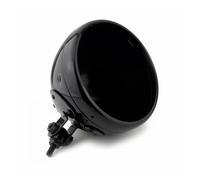 Soporte de carcasa faro 7" para Softail, Heritage y Fat Boy (1986-2019), cromada para faros delanteros motocicleta Protector de faro delantero(Gloss Black)