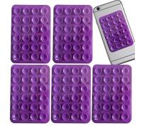 Soporte de carcasa para teléfono con ventosa, carcasa de teléfono con ventosa de silicona,Soporte de teléfono de 5 piezas Carcasa de silicona para teléfono con ventosa | Soporte magnético adhesivo a