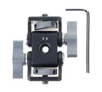 Soporte de cardán de cámara de dos cabezales para monitores de luces LED y soportes de teléfono, rotación de 360 grados para transmisión en vivo y fotografía, cardanes de caracol