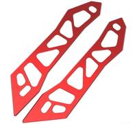 Soporte de carenado delantero para NMAX155 Soporte de parabrisas Mecanizado de precisión T6061 Placa decorativa de aluminio Aspecto dinámico 2 piezas (rojo)