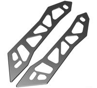 Soporte de carenado delantero para NMAX155 Soporte de parabrisas Mecanizado de precisión T6061 Placa decorativa de aluminio Aspecto dinámico 2 piezas (negro)