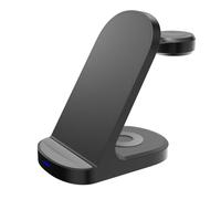 Soporte de carga compacto plegable de 15 W para ahorrar espacio, herramienta de muelle para múltiples dispositivos, organizadores de escritorio con gestión de cables