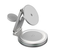 Soporte de carga, estación de carga inalámbrica - Cargador magnético antideslizante Base de carga - Reloj de teléfono de aleación de zinc Soporte de carga con diseño de rotación de 360°, carga junto a