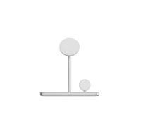 Soporte de Carga Inalámbrica 3 en 1 LINQ Qi2 MagSafe Plata Blanco