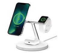 Soporte de carga inalámbrica - Belkin - WIZ017VFWH - MagSafe - 15 Vatios - Blanco