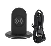Soporte de carga inalámbrica eficiente, cargador inalámbrico universal para teléfono con tecnología CoolCharge, compatible con carga rápida para