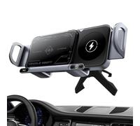 Soporte de carga inalámbrica para coche, soporte para móvil de vehículo, dispositivo de carga rápida 15 W doble bobina para coche y SUV
