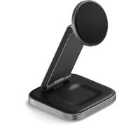 Satechi Cargador inalámbrico 3 en 1 OntheGo™ — Plegable 15W Qi2 para iPhone, Apple Watch y AirPods