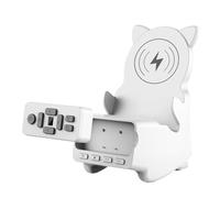 Soporte de carga multifuncional para teléfono móvil de escritorio con altavoces compatibles con Bluetooth para teléfono 16, 15, 14, multifunción compatible con Bluetooth