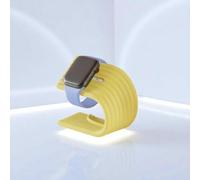 Soporte de carga OWatch compatible con Apple Watch Ultra 2, Ultra, SE (2ª generación), SE, y series 1 a 10 - Tamaños 49/46/45/44/42/41/40/38 mm (amarillo)
