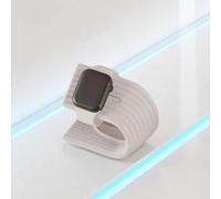Soporte de carga OWatch compatible con Apple Watch Ultra 2, Ultra, SE (2ª generación), SE, y series 1 a 10 - Tamaños 49/46/45/44/42/41/40/38 mm (blanco)
