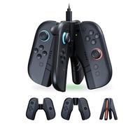 Soporte de carga para Nintendo Switch 4 en 1 con LED Cargador Estación Dock - accesorios nintendo switch