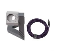 Soporte de carga para Samsung Watch 8 con base de silicona con cable de 1 8 m para una configuración de carga flexible y conveniente (gris)