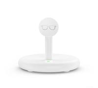 Soporte de carga seguro para gafas meta con indicador LED y protección (blanco)