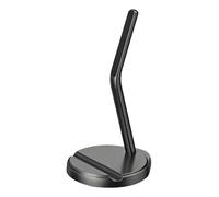 Soporte de cargador magnético negro para lápiz, 7,7 x 7 x 13,9 cm, de aluminio, imanes de alta resistencia, accesorios electrónicos, soporte de carga rápida magnética para mesa de oficina b