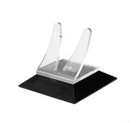 Soporte de carrete acrílico con sistema de anclaje de clip en V y plataforma antideslizante de base ancha para un posicionamiento consistente (A)