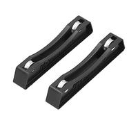 Soporte de carrete de filamento impresora 3D 3D PLA Bandeja de rejilla fija ajustable para FDM Reprap 3D Impresoras Black 2pcs