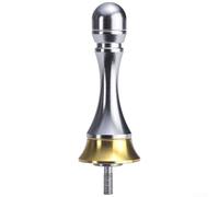 Soporte de carrete de pesca Balance de aleación de aluminio con contrapeso para fundición suave y protección de pintura, 57 mm de longitud, plata (oro plateado)