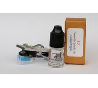 Soporte de cartucho de cabezal plateado, lápiz óptico, aguja, paquete de aceite para Gemini PT-2100, XL 600, CDT-05, XL 120 nk2, TT-1000. PDT-6000, PT-2410, PT-2400, TT-1100