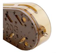 Soporte de cebo de aleación de zinc con gancho de explosión para pesca, diseño aerodinámico que controla la posición y descomposición de la fundición del cebo, 1 unidad (30 g)