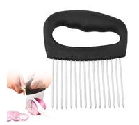 Soporte de Ceboll, Tenedor de cebollas, Ayuda de Corte de Acero Inoxidable, Rebanador de Frutas y Verduras Patatas Soporte,Rebanador de Cebolla,para Cortar Carne, Verduras, Frutas