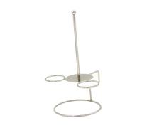 Soporte de cebolla torre de cebolla con soportes para tazas de salsa, soporte decorativo para exhibición de donas para fiestas de cocina de 12.83 pulgadas, argent