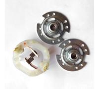 Soporte de cepillo de carbono de repuesto para motores CC RS775, RS750 y RS755 - Compatible con y (soporte de cepillo de carbono + 2 hojas de metal)