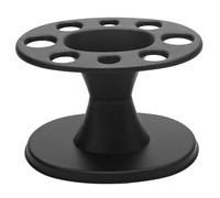 Soporte de cepillo para el cabello 8.4x5.6 pulgadas 8 Slot Round Cephin Soporter Organizador de visualización de peine estable suave y resistente para tocador, tocador, salón
