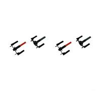 Soporte de cepillo principal de repuesto para Roborock para Qrevo Curv S5x Curvx Edge S5a para modelos Saros 10r 10 S5v con diseño negro y eje de hierro (dos pares)